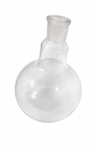 Frasco de Vidrio Borosilicato de Fondo Redondo, Cuello Único, Pared Gruesa con Junta Esmerilada 24/29 mm 1000 ml para Investigación Científica - Product Image 3