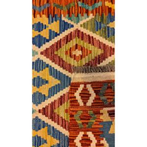 พรมอิมาโกะ ไมมาณา อัฟกานิสถาน คิลิม ขนาด 201 x 89 ซม. น้ำหนัก 0 กก. พรมปูพื้นและชุดพรม - Product Image 1