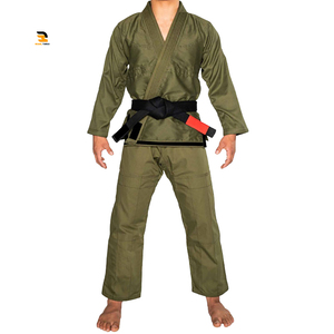 Uniforme de Karate Profesional de Artes Marciales de Color Sólido Chaqueta de Manga Larga Pantalones de Karate Traje de Boxeo Lucha Uniforme de Judo - Product Image 1