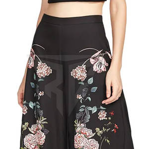 Proveedor de pantalones de moda Pantalones de mujer bordados de alta calidad Venta directa del fabricante Personalizado - Product Image 4