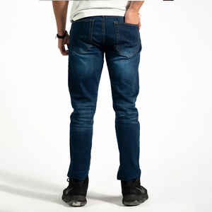 กางเกงยีนส์ผ้าเดนิมแบบตัดตรงของผู้ชายกางเกงยีนส์ระบายอากาศได้ดีสไตล์กลางเอวแบบลำลองขายส่งตามสั่งผลิตจำนวนมากจากปากีสถาน - Product Image 4