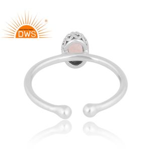 New Pattern Design 925 Sterling Silver Natural Rainbow Moonstone Gemstone <b>Ring</b> For Women Custom Jewelry For Women Gift For Her - Product Image 2