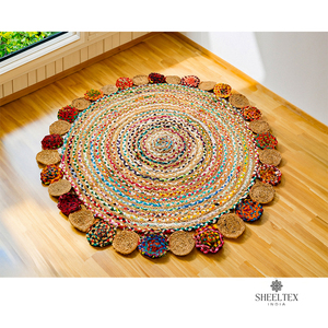 High-Demand Latest Design Braided Jute <b>Rug</b> Durable Fashionable for Home Use Living Room Bedroom Door Outdoor <b>Space</b> Market Price - Product Image 6
