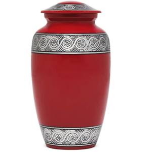 Vente en gros d'urnes de crémation en Aluminium à prix raisonnable avec couleur noire, vente à chaud d'urnes funérailles en métal - Product Image 2