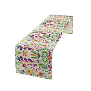 Nappes brodées personnalisées 100% pur coton Fournitures de mariage de qualité supérieure avec des techniques tissées de forme personnalisée - Product Image 5