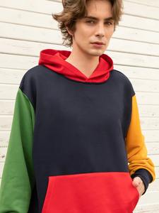 Sudadera con Capucha Térmica Extra Grande para Hombre, 100% Algodón, Felpa Francesa Gruesa, Hombros Caídos - Product Image 2