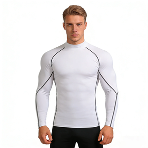 Camiseta Deportiva de Manga Larga para Hombre, Compresión, 100% Algodón, 260 Gramos, Transpirable, Elástica, Corte Regular - Product Image 5