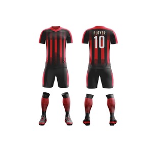 Ensemble d'uniformes d'équipe de football sublimés personnalisés Design de maillot de football Maillots de football France en polyester 100% de haute qualité - Product Image 2