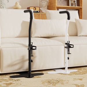Rail de canapé en métal portable pour patients âgés Aides à la mobilité quotidienne noires pour personnes âgées et handicapés Support de chaise inclus - Product Image 3