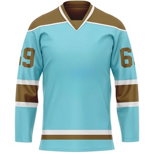 Camiseta de hockey sobre hielo personalizada 100% poliéster ecológico transpirable - Product Image 5