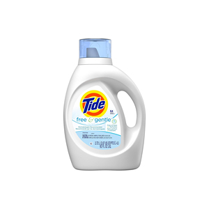 น้ำยาซักผ้าไทด์ ฟรีแอนด์เจนเทิล ชนิดน้ำ 93 ครั้ง (สูตรเข้มข้นใหม่) 45 ออนซ์ (แพ็ค 3 ขวด) - Product Image 3