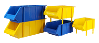 Boîte de rangement empilable en plastique PP industriel, durable, recyclable, impression sérigraphique, logo personnalisé en couleur pour appareil photo