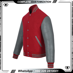 Logo personnalisé chenille broderie Patch noir laine Vintage College Varsity Jacket Letterman Varsity Vestes Hommes - Product Image 4