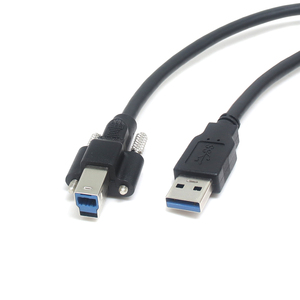 Adattatore USB3.0 personalizzato tipo <span class=keywords><strong>C</strong></span> maschio a USB3.0 <span class=keywords><strong>B</strong></span> maschio veloce 5A ricarica materiale in rame puro con serratura a doppia vite - Product Image 4