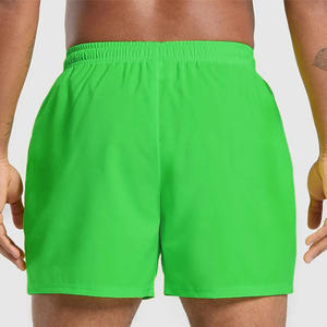 Venta al por mayor de poliéster ligero gimnasio entrenamiento pantalones cortos para correr para hombres personalizado OEM ODM ropa deportiva ecológica patrón sólido bolsillos - Product Image 4