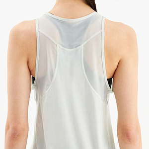 Débardeurs de sport pour femmes à col rond, couleur unie, en tissu jersey respirant et à séchage rapide, vente chaude OEM - Product Image 6