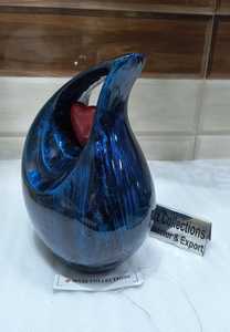 Urna de cremación de recuerdo de corazón de Arte Moderno, diseño artístico, urna decorativa, cenizas humanas, urna funeraria, exportador de India - Product Image 6