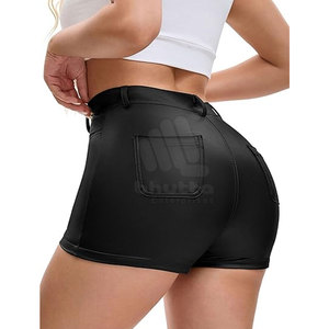 Nouveauté Shorts en cuir véritable pour femmes Respirant Écologique Haute qualité Vêtements décontractés à la mode Personnalisable - Product Image 6