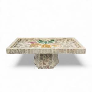 Mother of Pearl Food Stand Handmade Natural Shell For Food Display <b>Buffet</b> And <b>Table</b> Serving Vietnam - Product Image 2