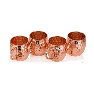 Taza de mula de Moscú de cobre puro 100% de diseño moderno, taza de cobre sólido para beber cóctel, cerveza, taza de agua, artesanías - Product Image 2