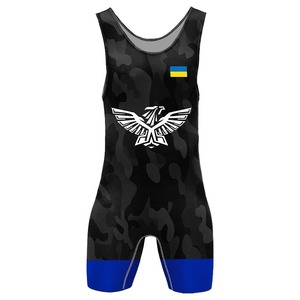 Customized Factory Wholesale <b>Weightlifting</b> Uniform High Quality Professional <b>Weightlifting</b> Uniforms Men's Wrestling <b>Singlets</b> - Product Image 4