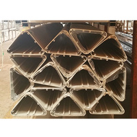 Tube triangulaire en aluminium extrudé, tube en aluminium triangulaire, tube en alliage d'aluminium de formes rectangulaires, ovales, octogonales, hexagonales, rondes