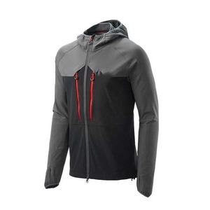 Sweat à capuche respirant en laine/nylon personnalisé de haute qualité pour hommes, saison hivernale, uni, décontracté, col en V, poche, couleur personnalisée - Product Image 2