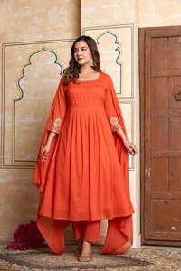 Traje Anarkali tradicional para mujer indio Punjabi pakistaní bordado Shalwar Kameez para boda fiesta festiva Diwali étnico - Product Image 4
