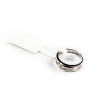 Étiquette de luxe miniature en matériau PET UHF NFC RFID pour bijoux (boucles d'oreilles, colliers, bracelets), étiquette découpée résistante à l'eau