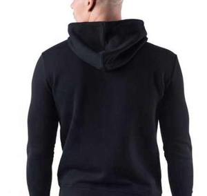 ชุดวิ่งออกกำลังกายของผู้ชายแบบเข้ารูปมีฮู้ดซิปเต็มตัวสำหรับใส่กลางแจ้งผ้ายืดพิมพ์ลายฤดูหนาว - Product Image 5