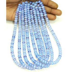 Hermosas Cuentas de Cuarzo Transparente en Tono Azul, Forma Redonda Lisa, 7-8mm, Cuentas de Piedra Preciosa de Cuarzo de Color, Calidad AAA para Artesanía - Product Image 6