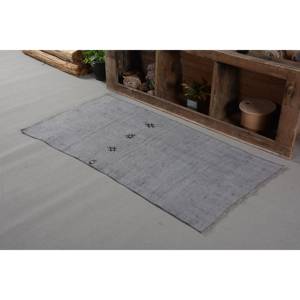 Rústico gris 29X57 pies Área grande Alfombra turca vintage Patrón rectangular clásico Lana con respaldo de látex para adolescentes Estilo clásico - Product Image 3