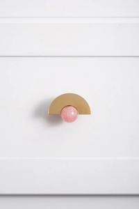 Gold and Pink Knob for Cabinets Drawers and Doors Elegant Decorative Handle for Home Decor <b>Kids</b> Room and Stylish Furniture Use - Product Image 6