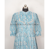 Robe vintage 100 % coton imprimée à la main, motif léopard floral, lettres et sequins, boutonnée, pour femme, style indien, décontractée, pour l'été et les fêtes