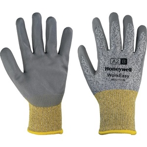Gants de jardin Honeywell Workeasy 13G GY PU A2/B, résistants aux coupures, EPI catégorie II EN 388, taille 10, gris/jaune, lot de 10 - Product Image 1