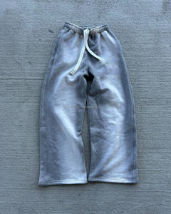 Custom <b>Men's</b> Lightweight Joggers Wide Leg Flare Baggy Stacked Sweatpants Acid Wash Casual Sweat Pants with <b>Trousers</b> for <b>Men</b> - Product Image 1