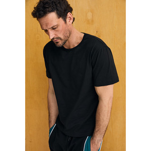 GRIMELANGE AXION เสื้อยืดคอกลมผ้าฝ้ายออร์แกนิก 100% ทรงพอดีตัวสำหรับผู้ชาย - Product Image 6