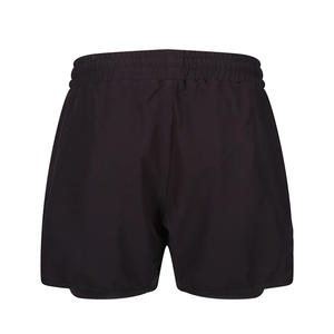 Short de compression 2 en 1 pour hommes de haute qualité jambe droite tissé séchage rapide couleur unie short de sport décontracté course à pied basket-ball - Product Image 3