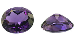 Piedra de amatista oscura Africana 8x10mm piedra preciosa suelta de amatista ovalada facetada para fabricante de joyería precio al por mayor - Product Image 4