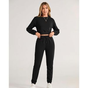 Elegante traje de Jogger para mujer, fabricante de chándal de dos piezas para adultos en diferentes colores, conjunto de chándal - Product Image 6