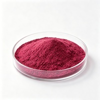 Poudre de Betterave Lyophilisée Naturelle de Haute Qualité, Qualité Alimentaire, Pigment Rouge Pur Betalain, Poudre de Jus de Betterave