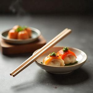 Stylish Natural Bamboo Disposable Eco-Friendly <b>Chopsticks</b> Lightweight Durable Dining Serving Sushi Dumplings Noodles Wedding - Product Image 4