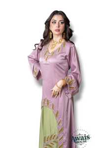 Caftán Largo de Satén de Poliéster Bordado de Dubái, Estilo Simple y Modesto, Abaya Farasha Jalabiya Hijab, Ropa Islámica - Product Image 3