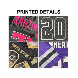 เสื้อฟุตบอลตาข่ายระบายอากาศสำหรับผู้ชายแบบย้อนยุคปรับแต่งได้ OEM ODM พร้อมชื่อทีมพิมพ์หน้าจอสไตล์บ็อกซี่ท็อปสำหรับผู้ใหญ่ - Product Image 6