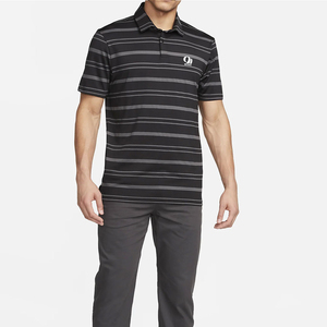 OEM personnalisé hommes respirant séchage rapide performance grande taille Golf pour chemise motif solide à manches courtes toile tissu Logo personnalisé - Product Image 6