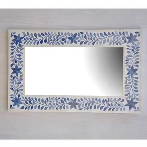 กรอบกระจกติดผนังลายไม้แบบโมเดิร์น ตกแต่งด้วยงานฝังกระดูก  เป็นมิตรกับสิ่งแวดล้อม สำหรับตกแต่งบ้านอย่างมีสไตล์ - Product Image 3