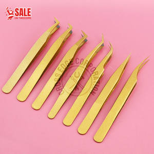 Premium Fiber Tip Eyelash Extension Tweezer Boot Volume Straight Isolation Stainless Steel <b>Precision</b> Lash <b>Tool</b> - Product Image 1