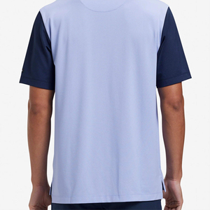 Polo personnalisé bicolore à séchage rapide et respirant pour hommes, uniforme de golf et de tennis - Product Image 6