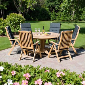 Sillón de Madera de Teca Maciza de Primera Calidad, Fácil de Montar, Ecológico, Duradero, Resistente a la Intemperie, Muebles de Jardín para Exteriores, Sillas de Terraza - Product Image 6