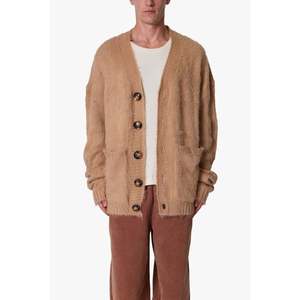 ELONGATED FUZZY <b>CARDIGAN</b> <b>SWEATER</b> - Product Image 4